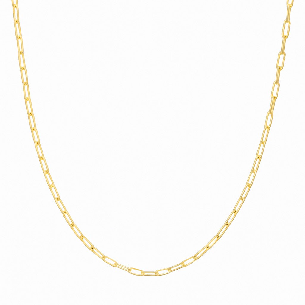 Gold Paperclip Necklace