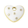 White Enamel Heart