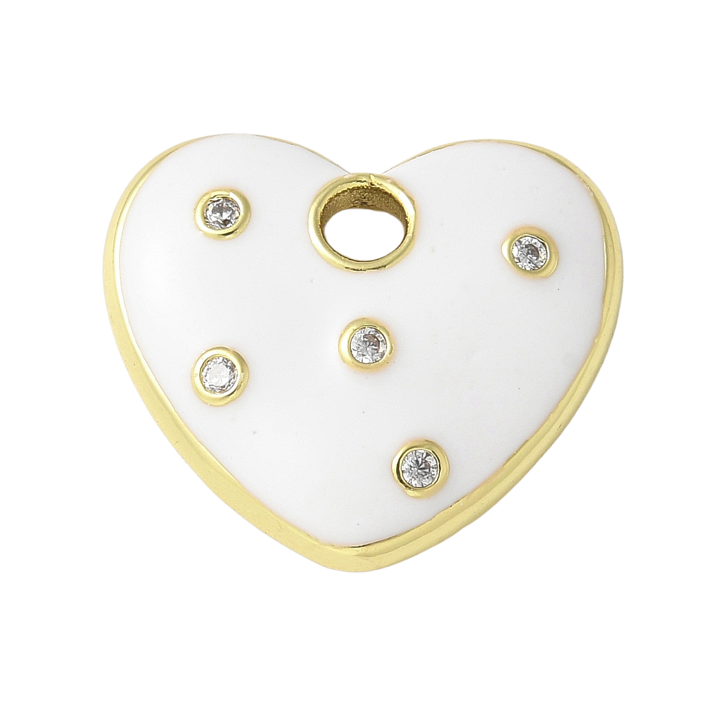 White Enamel Heart