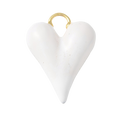 White Enamel Heart