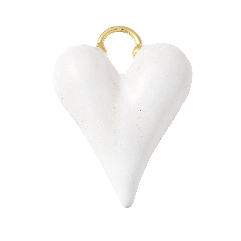 White Enamel Heart