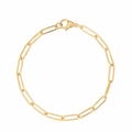 Gold Paperclip Bracelet