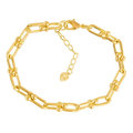 Gold U Link Bracelet