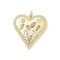 Gold Bezel Heart
