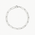 Silver Paperclip Bracelet