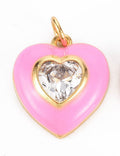 Pink Bezel heart