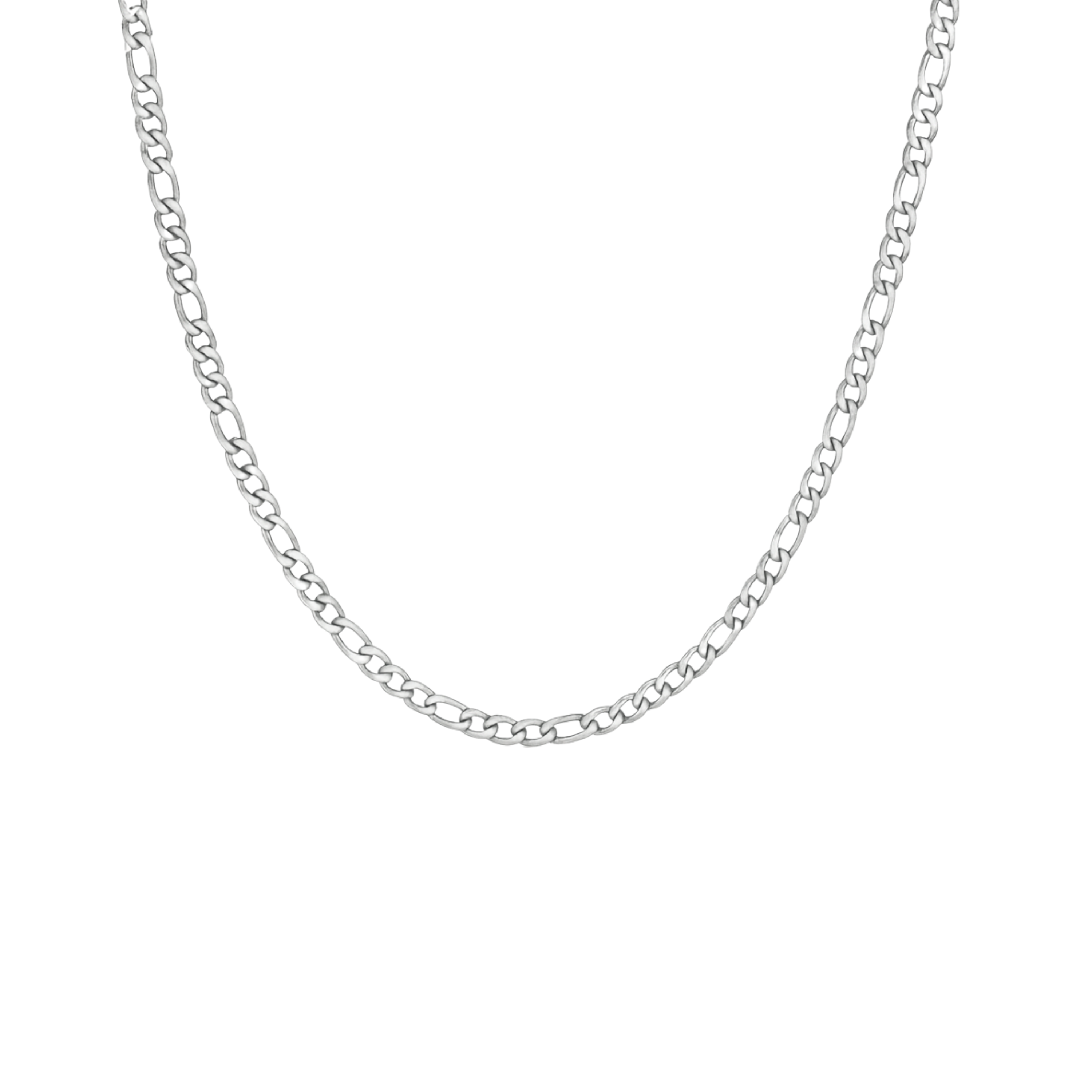Silver Figaro Necklace