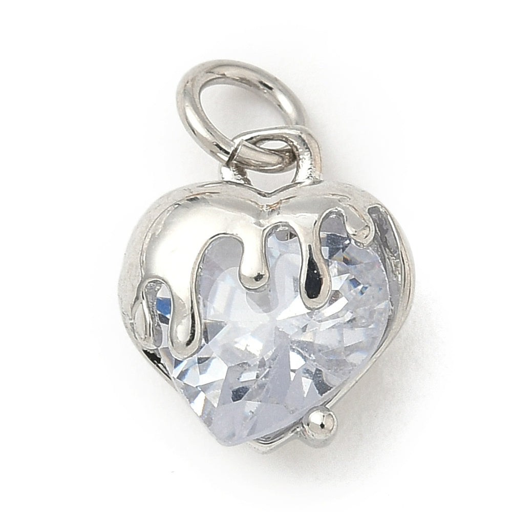 Silver Melting Heart