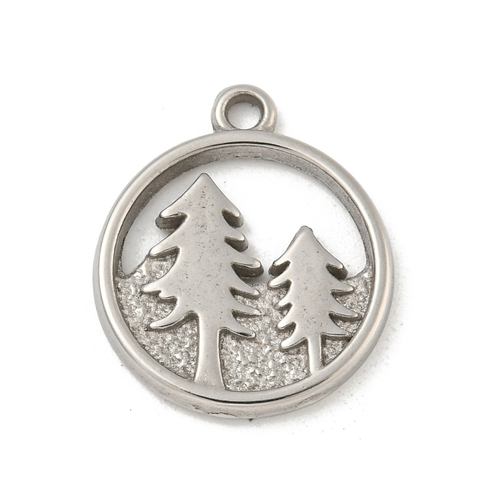 Silver Evergreen Trees