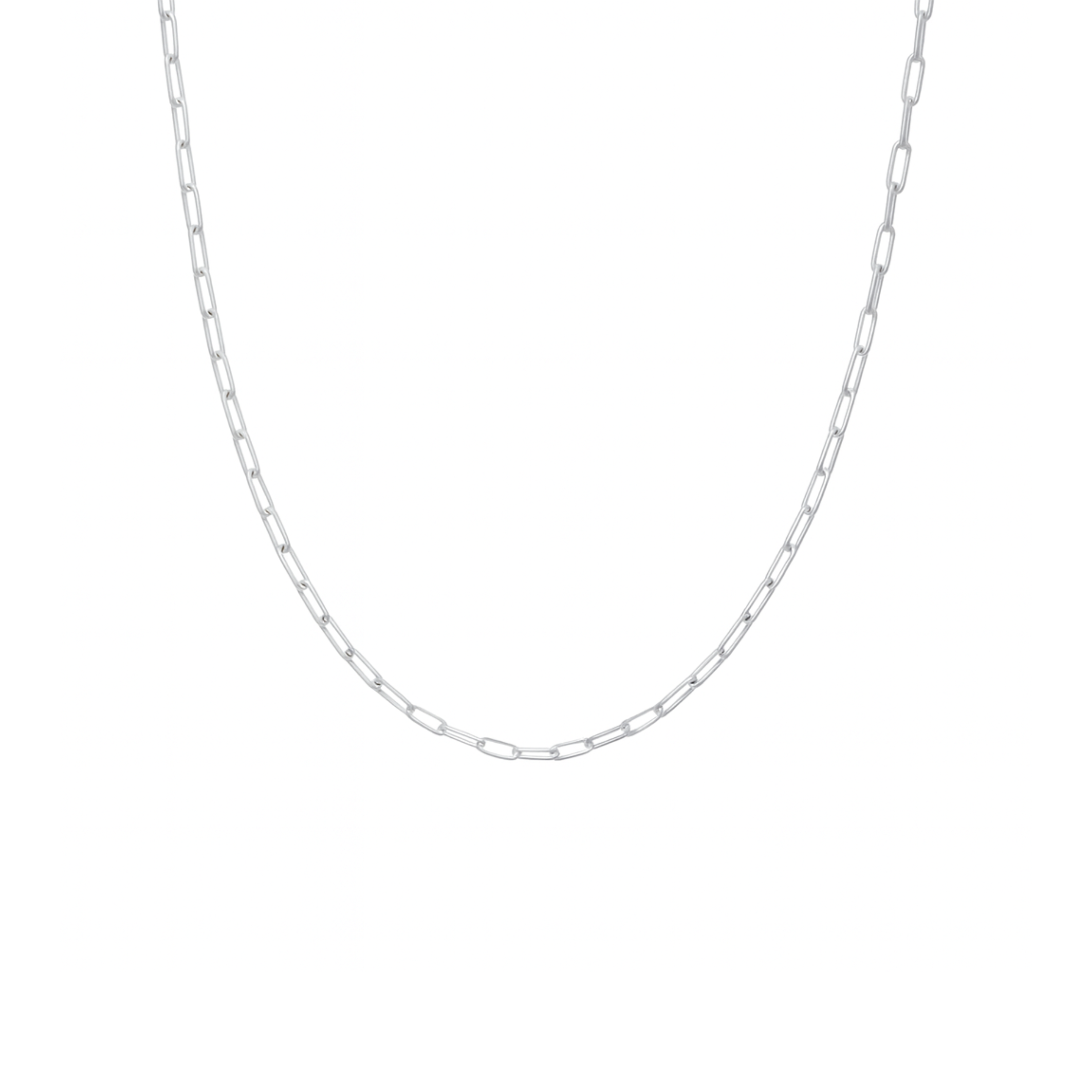 Silver Paperclip Necklace